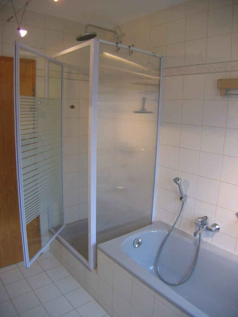 3-Zimmer-Eigentumswohnung Hattersheim – Badezimmer mit Dusche