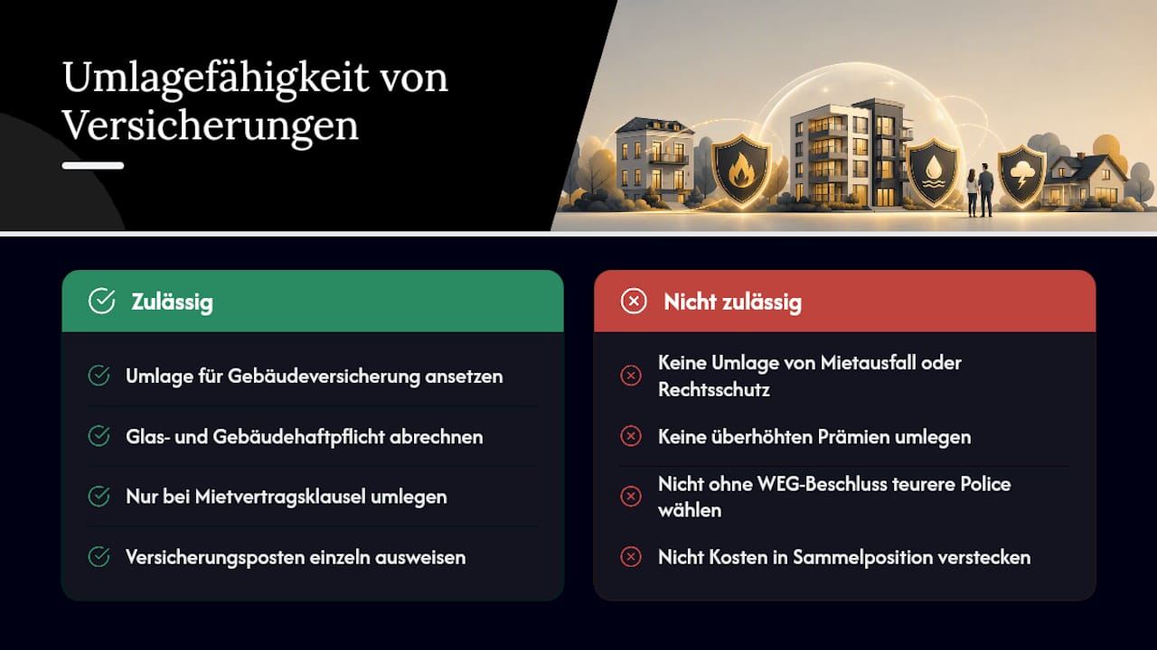 Was dürfen Vermieter nach § 2 Nr. 13 BetrKV umlegen? — overview diagram
