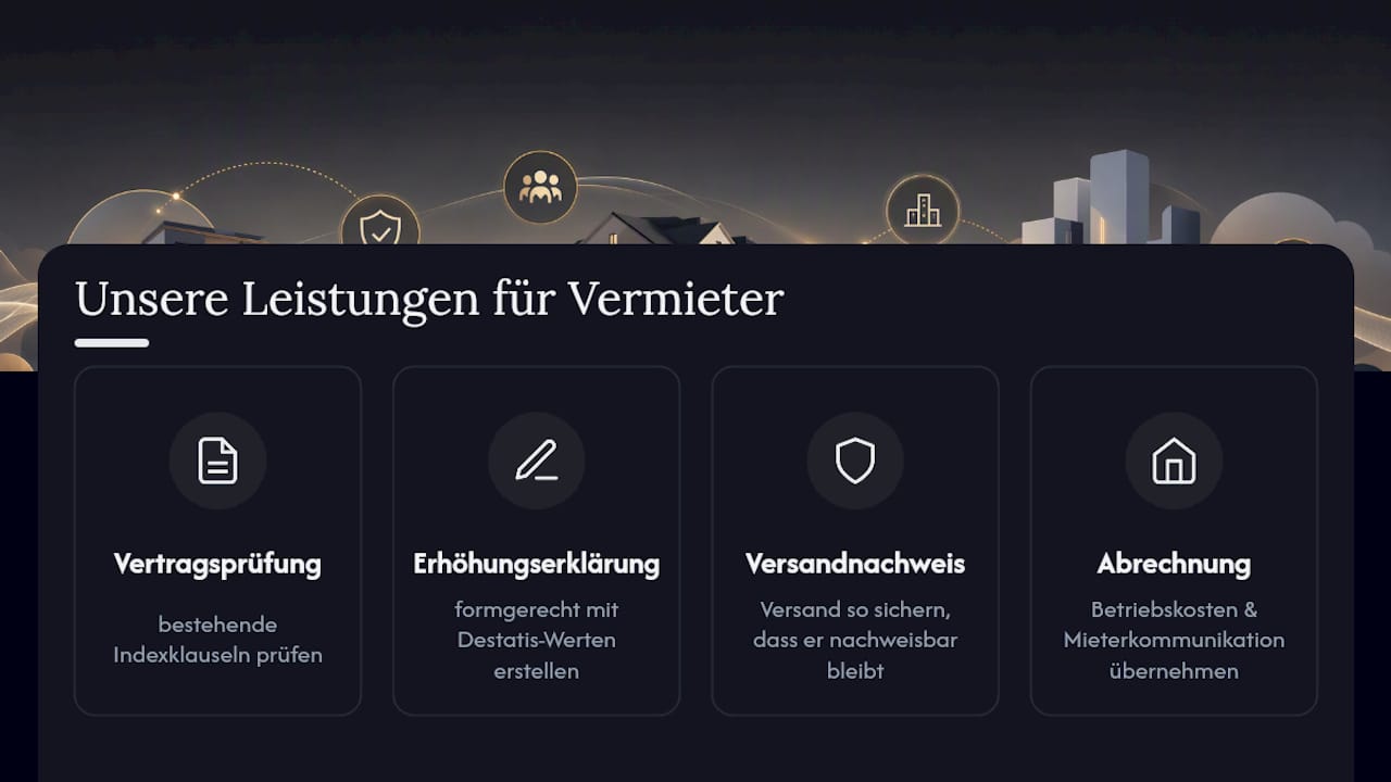 Wie Hillwig Immobilien Vermieter bei Indexmieten unterstützt — overview diagram