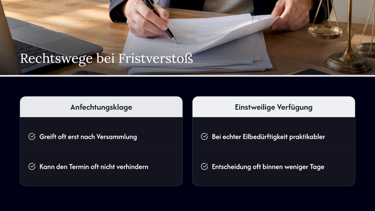 Ausnahmen und Eilverfahren: Wann kürzere Fristen gelten — overview diagram